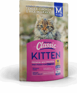 Montego Classic - Tender Chicken and Rice in Gravy Pouch - 36x85g Kitten Wet Food