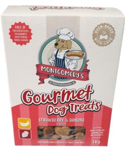 Montgomery's Gourmet Strawberry & Banana Dog Treat 1kg
