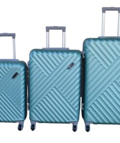 Mooistar ABS Green Trolley Case Set-3Sizes,Durable 360 Wheels,Built-in Lock