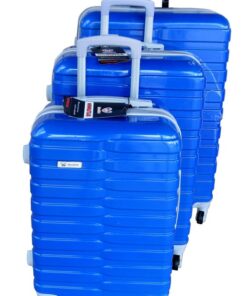 Mooistar Travel Luggage 3 Piece Suitcases Spinner - Blue