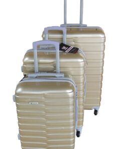 Mooistar Travel Luggage 3 Piece Suitcases Spinner - Gold