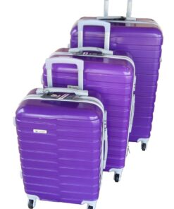 Mooistar Travel Luggage 3 Piece Suitcases Spinner - Purple