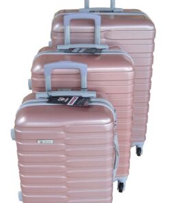 Mooistar Travel Luggage 3 Piece Suitcases Spinner - Rose Gold