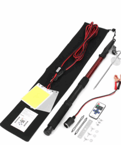 Motolab 3.75M 12V Dual LED  Rod Lamp Light with Remote Control