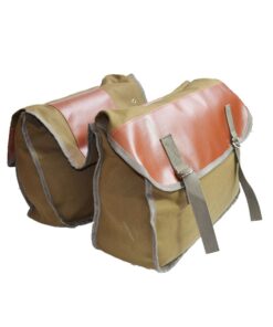 Motorcycle Canvas Saddle Bag Equine Back Pack