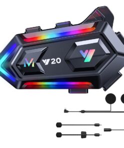 Motorcycle Helmet Speakers Headphones Dual Noise Reduction IPX6