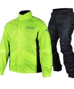 Motorcycle Rain Suit - Adjustable - Reflective - L
