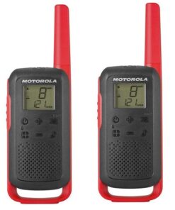 Motorola TLKR T62 Walkie Talkie (Twin Pack) Black/Red