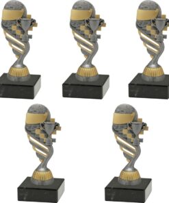 Motorsport Figurine Trophy with Marble Base - Kit of 5