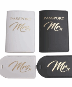 Mr & Mrs Passport/Luggage Tag Set