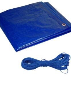 MTS - Tarpaulin With Eyelids and Rope (1.8m x 2.4m)