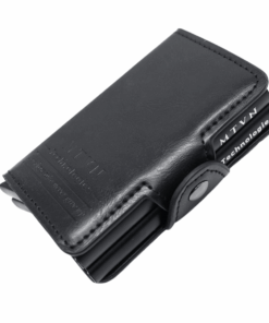 MTVN Technologies - Dual Credit Card Pop - Up Wallet - Black