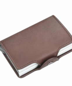 MTVN Technologies - Dual Credit Card Pop - Up Wallet - Brown