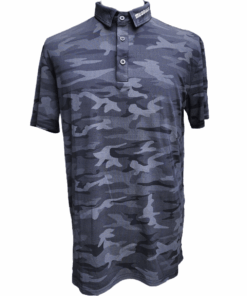 Mudball Golf - Men's Golf Shirt - Black Camouflage - XL