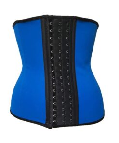 Mukatu Steel Wired Latex Corset Body Waist Shaper â Blue - L