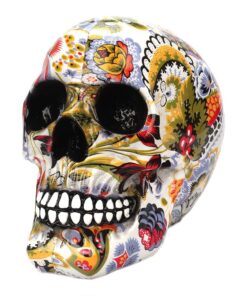 Multi-color Water Transfer Printing Skull Head Decor