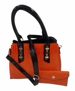 Multi-Compartment Satchel Handbag for Women Ladies Shoulder Crossbody Bags - Orange
