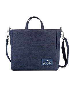 Multi-Compartments Travel Messenger Sling Bag Cosmetic Mommy Sling Bag - Blue