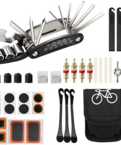 Multi-Function 42-In-1 Bicycle Repair Tools Set with Carry Bag & Patch Kit