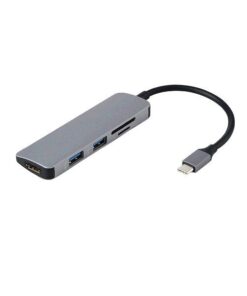 Multi-function 5 in 1 USB-C Docking Station Adapter