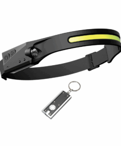 Multi-function LED Rechargeable Head Lamp & Keyring Torch