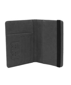 Multi-Function RFID Vintage Business Passport Covers Holder - Black