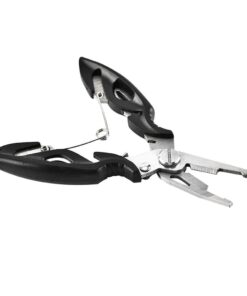 Multi-Functional Braid/ Line Cutting Fishing Pliers - Essential Tackle Tool - Black