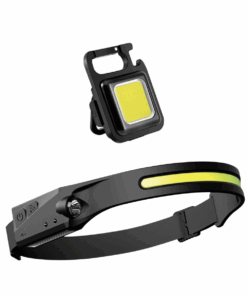 Multi-functional LED Rechargeable Head Lamp + Rechargeable Keyring Torch