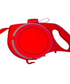 Multi-functional Retractable Dog Leash-Red