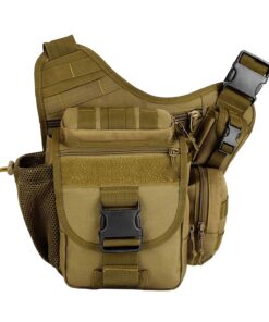 Multi-Functional Tactical Messenger Shoulder Bag - Tan