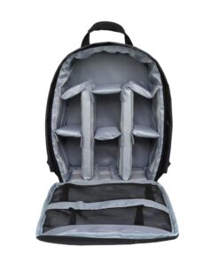 Multi-functional Waterproof Outdoor Camera Photo Bag Backpack - Grey