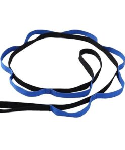 Multi-Grip Yoga Stretch Strap - Blue