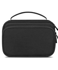 Multi-Layer 36-Slots Watch Strap Organizer and Data Cable Storage Bag - Black