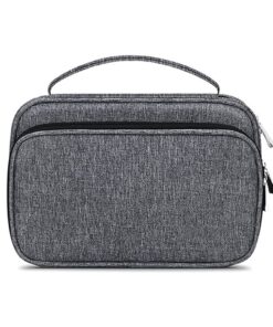Multi-Layer 36-Slots Watch Strap Organizer and Data Cable Storage Bag - Grey