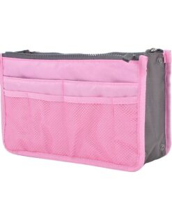 Multi-Pocket Handbag Purse Organizer - Pink