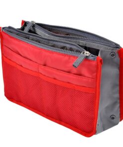 Multi-Pocket Handbag Purse Organizer - Red