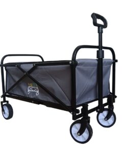 Multi-Purpose Foldable Trolley - Beach, Camp & Shopping Cart - Grey