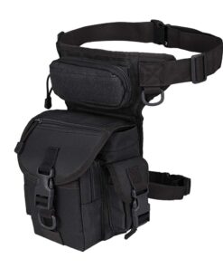 Multi-Purpose Military Tactical Molle Drop Leg Bag - Black