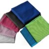 Multicolored Cooling Towel Set for Instant Heat Relief - Pack of 7