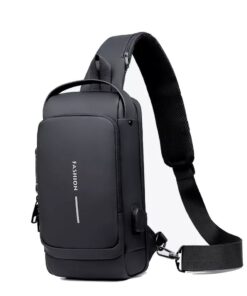 Multifunction Chest shoulder sling bag - Black