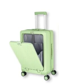 Multifunction Smart Travel Suitcase - 20 inch - Green
