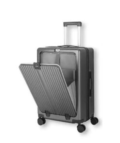 Multifunction Smart Travel Suitcase - 20 inch - Grey