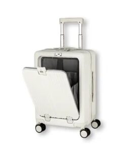 Multifunction Smart Travel Suitcase - 20 inch - White