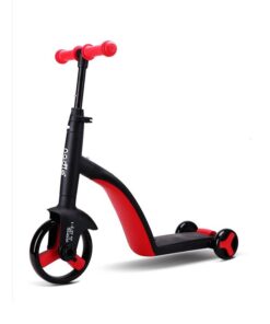 Multifunctional 3 in 1 Kids Scooter - Red