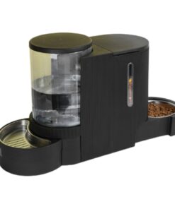 Multifunctional Duplo Automatic Pet Feeder with Built-in Water Dispenser - S