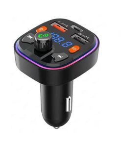 Multifunctional handsfree Wireless Car FM Player With Fast Charging port