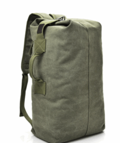 Multifunctional Large Capacity Canvas Outdoor Backpack - Army Green