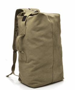 Multifunctional Large Capacity Canvas Outdoor Backpack - Khaki Small