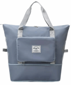 Multifunctional Large Waterproof Portable Folding Expansion Travel Bag - Misty Blue