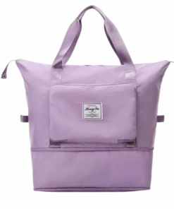 Multifunctional Large Waterproof Portable Folding Expansion Travel Bag - Purple
